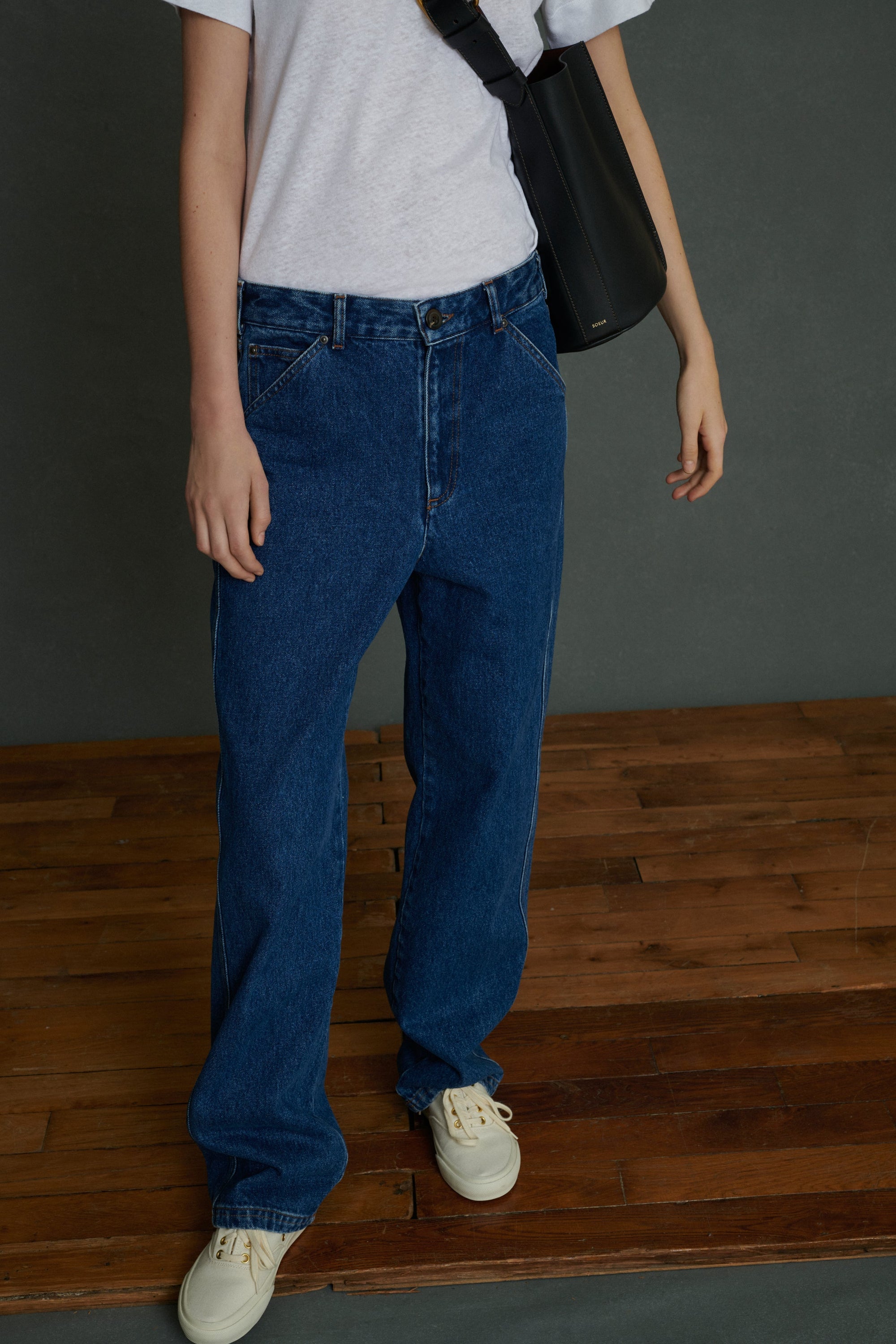 DENIM BLEU DELAVE JEAN DROIT NAPOLEON