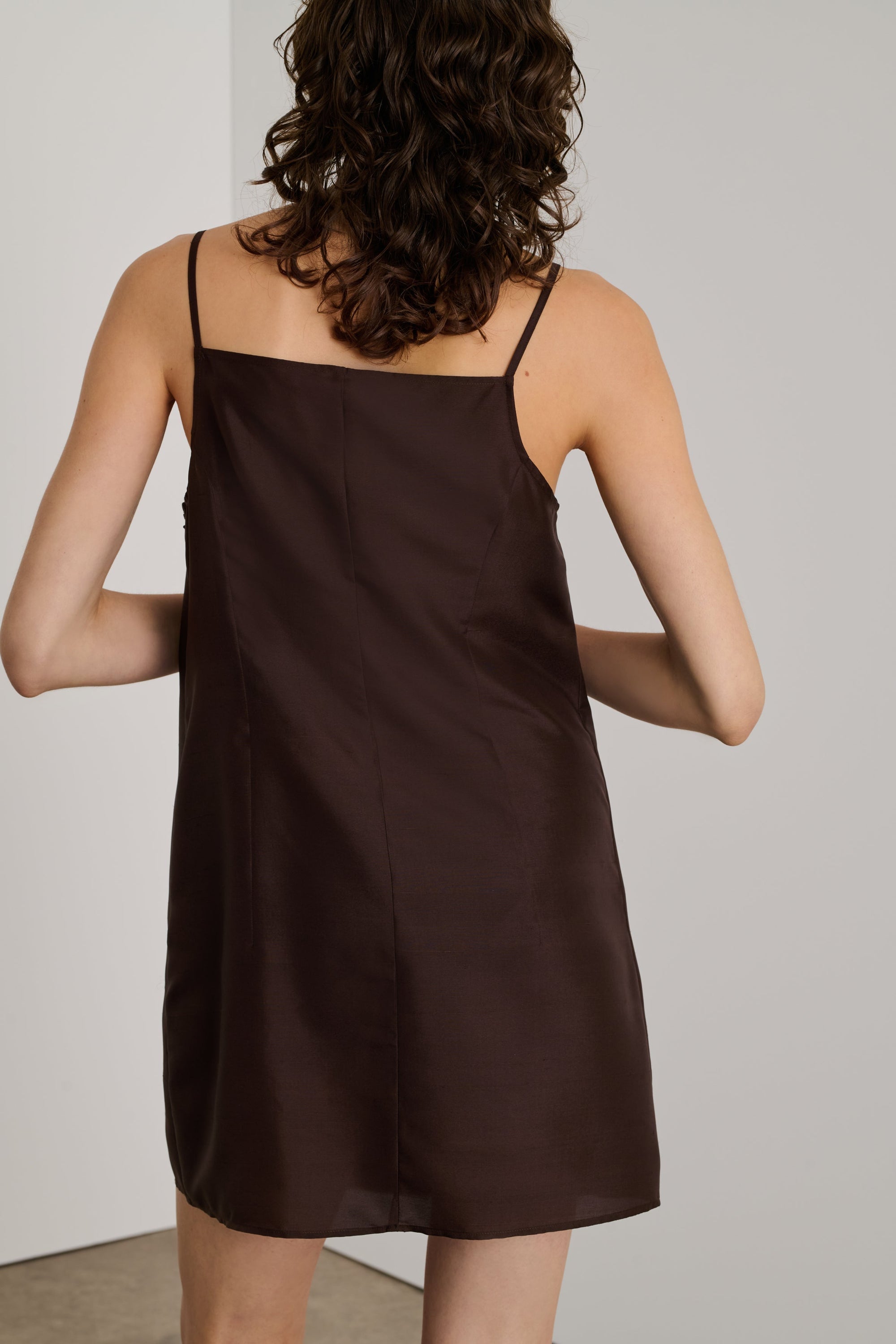 Robe Gigi en soie - Prune