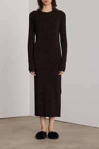 NOIR/CARAMEL ROBE TRICOT HELEN