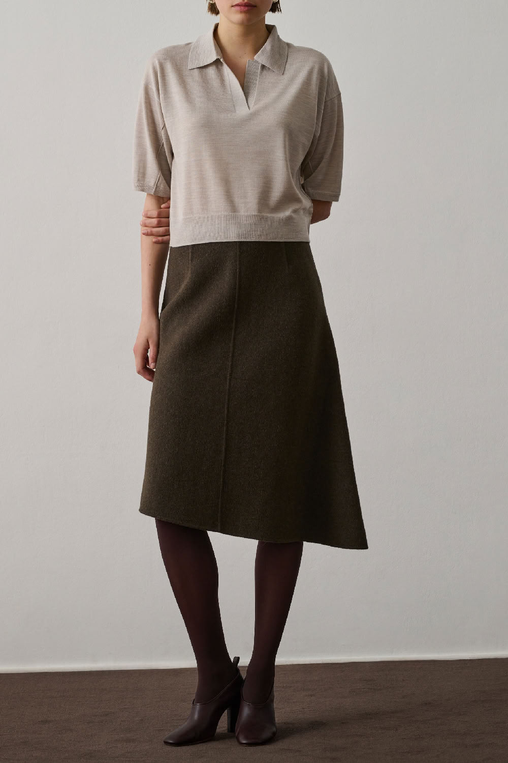 Elton wool polo shirt - Off-white