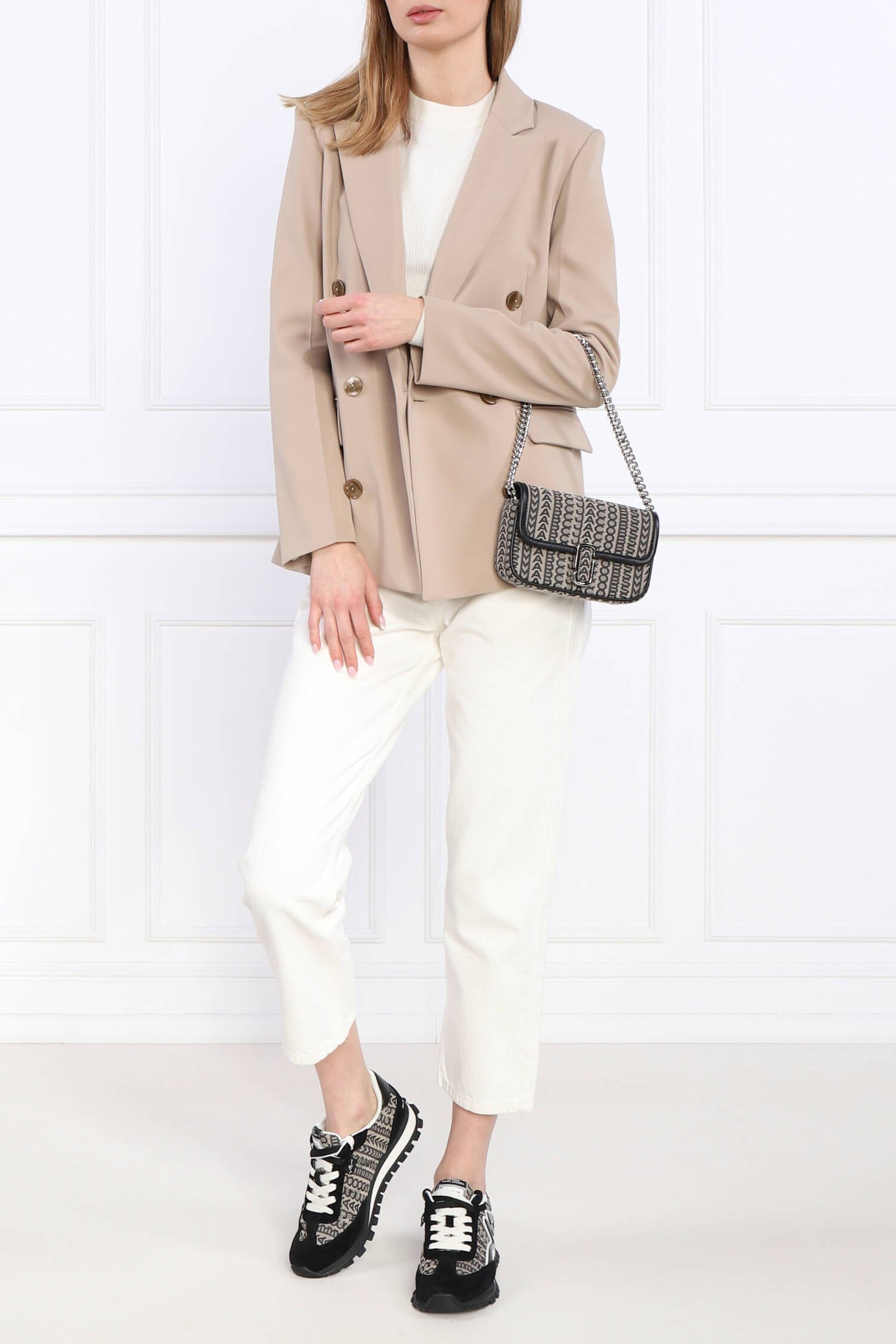 Mini sac à bandoulière The J Marc imprimé - Beige Multicolor