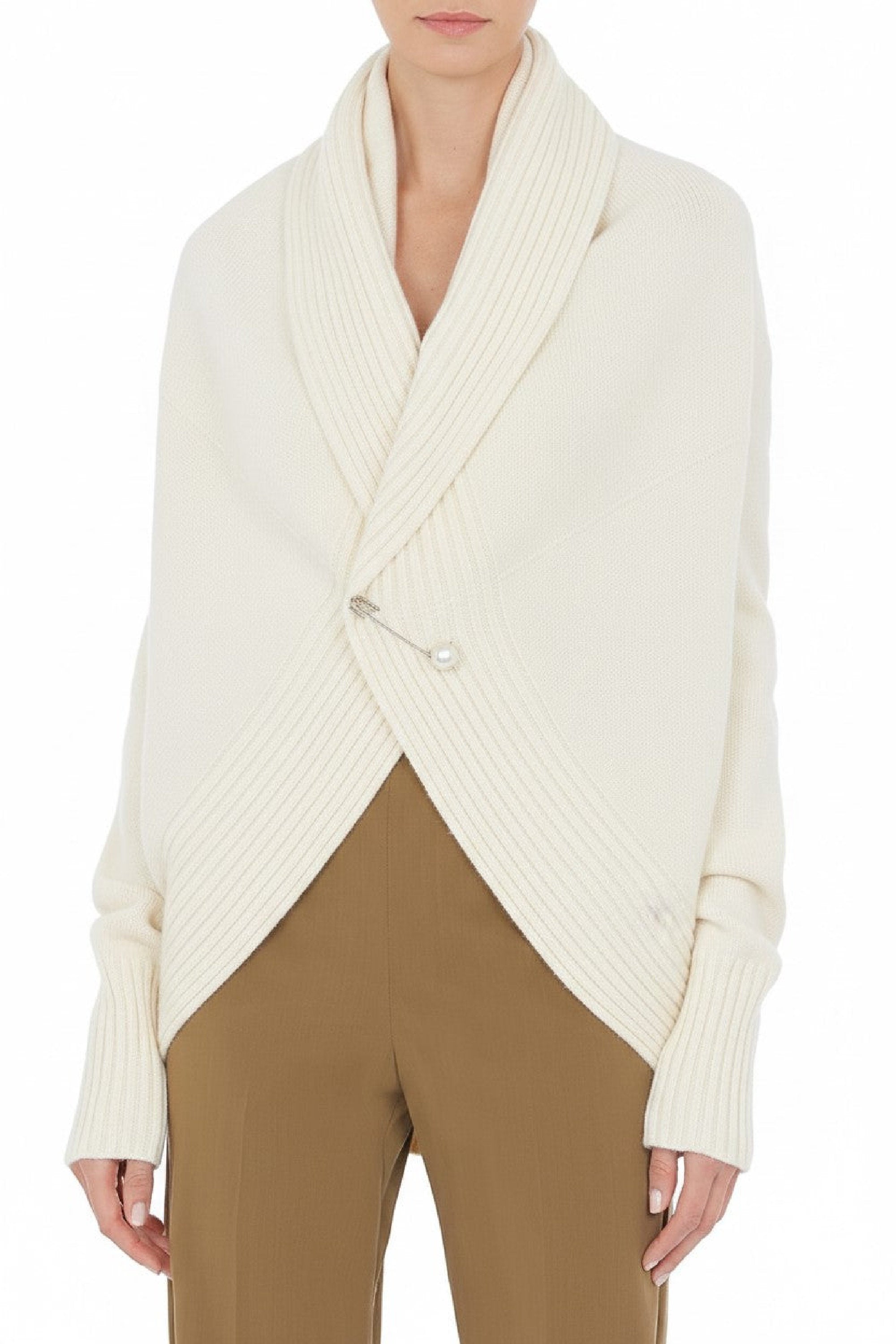 Cardigan en laine et cachemire - Ivory