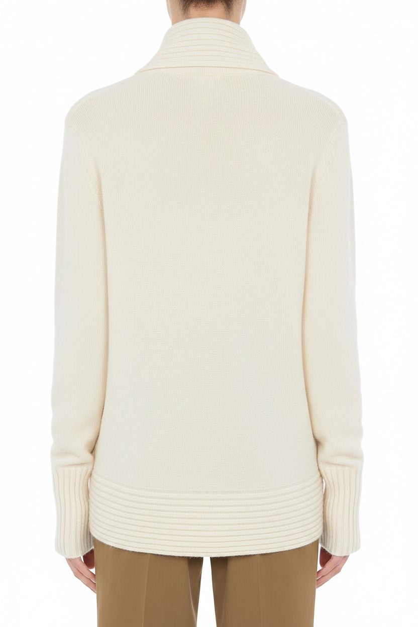 Cardigan en laine et cachemire - Ivory