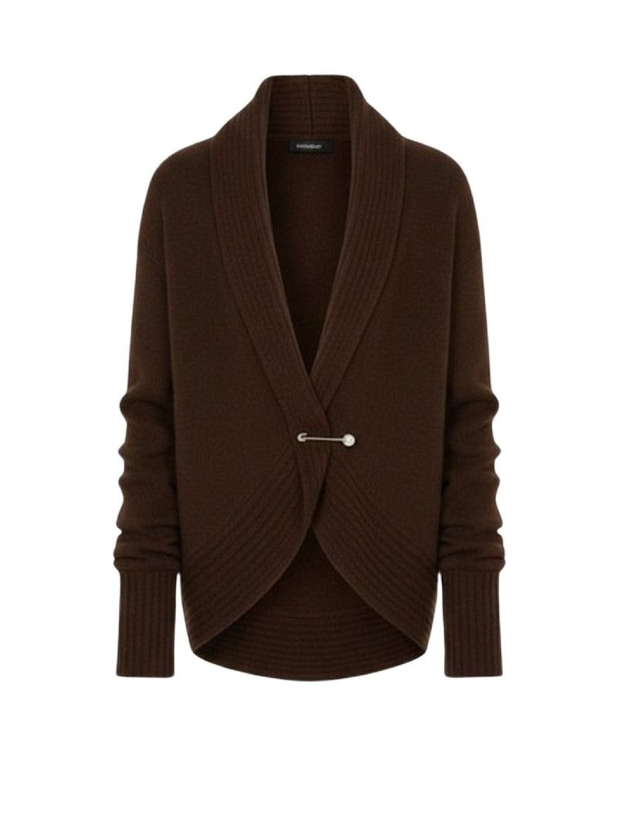 Cardigan en laine et cachemire - Brown