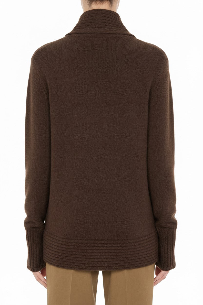 Cardigan en laine et cachemire - Brown