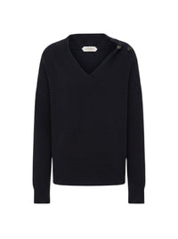 Pull à col v en cachemire - Black