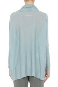 Wool open-front cardigan - Light Blue