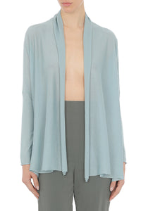 Wool open-front cardigan - Light Blue