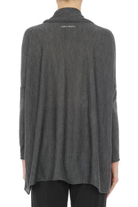 Cardigan ouvert sur le devant en laine - Grey