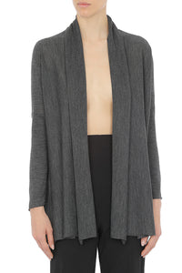 Cardigan ouvert sur le devant en laine - Grey