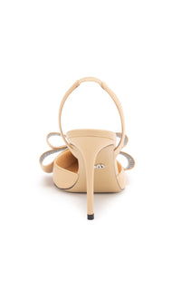 Le Cadeau 95 leather slingback - Nude
