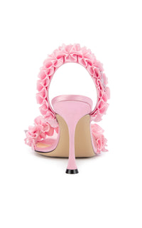 Antoinette 95 silk Slingback - Pink
