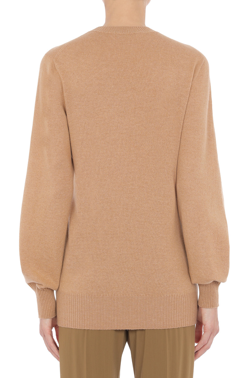 Pull avec détail drapé asymétrique - Brown & Yellow