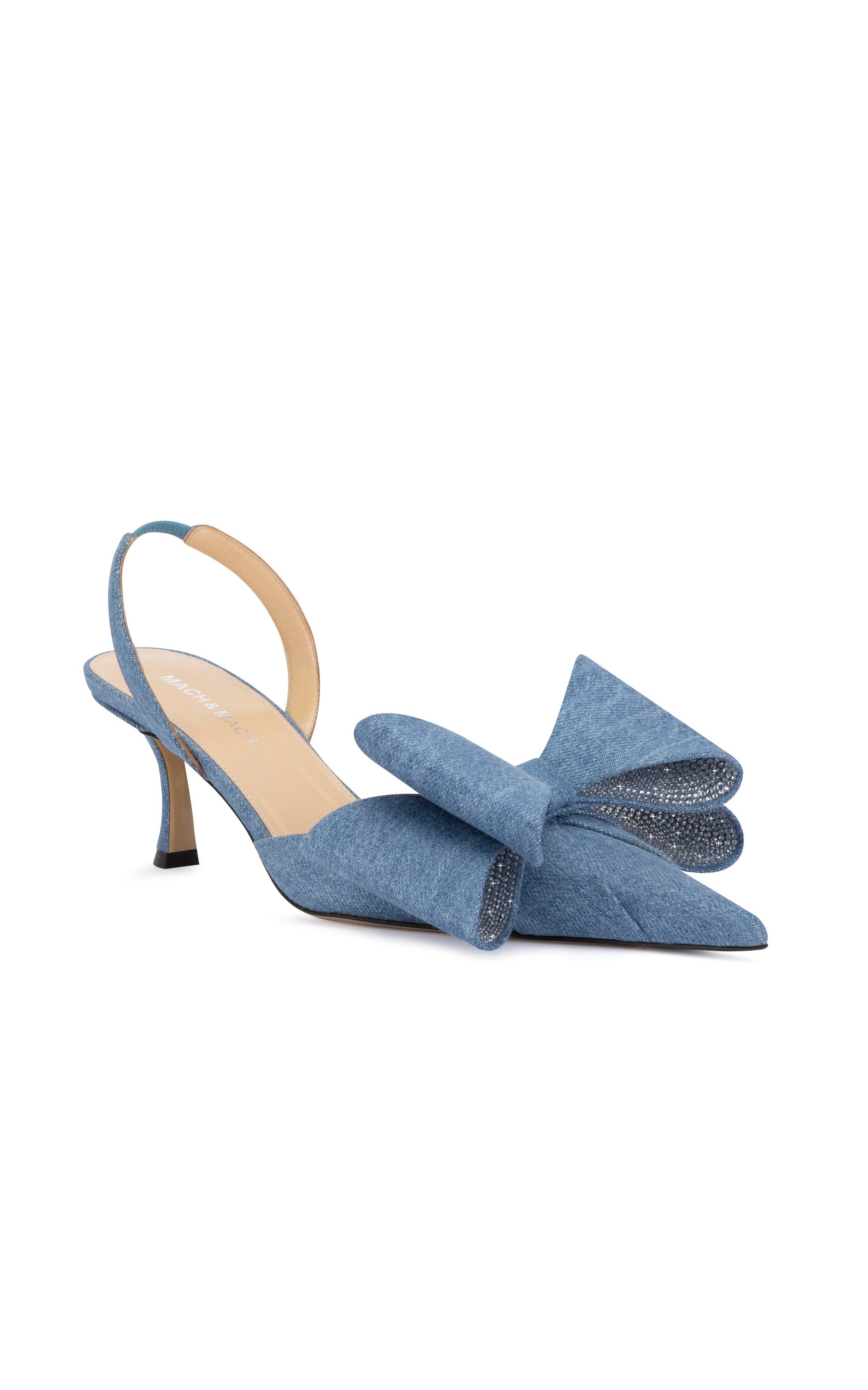 Le Cadeau 65 slingback in denim - Denim Blue
