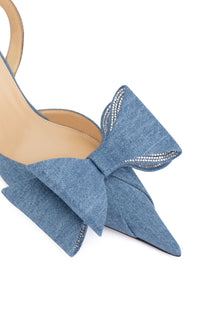 Le Cadeau 65 slingback in denim - Denim Blue