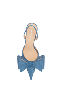 Le Cadeau 65 slingback in denim - Denim Blue