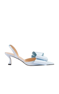 Le Cadeau 65 silk slingback - Sky Blue