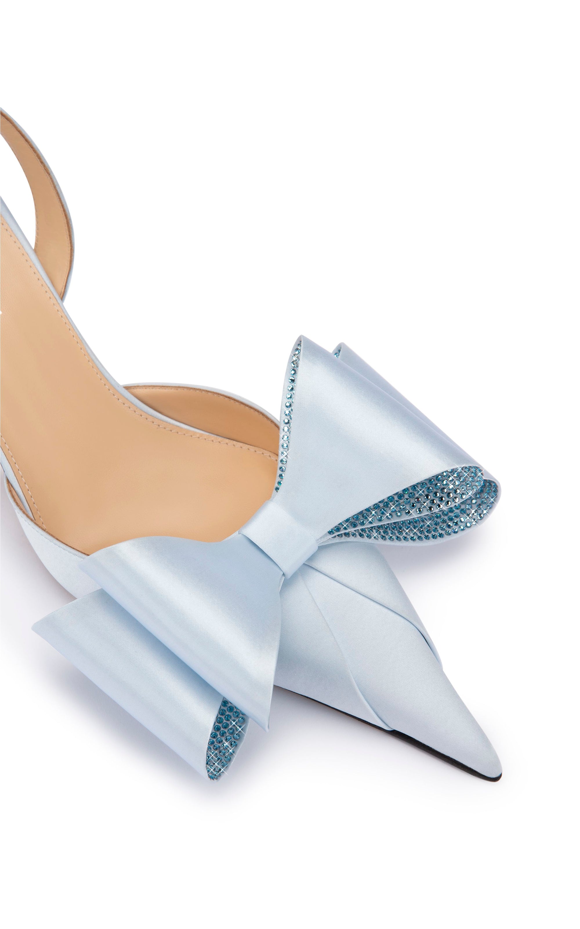 Le Cadeau 65 silk slingback - Sky Blue