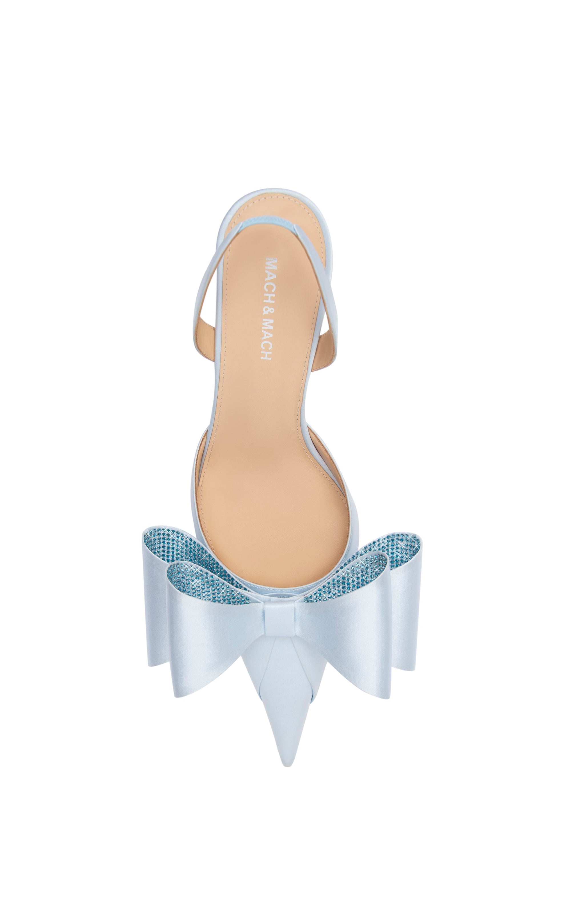 Le Cadeau 65 silk slingback - Sky Blue