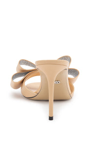 Le Cadeau 95 leather mules - Nude
