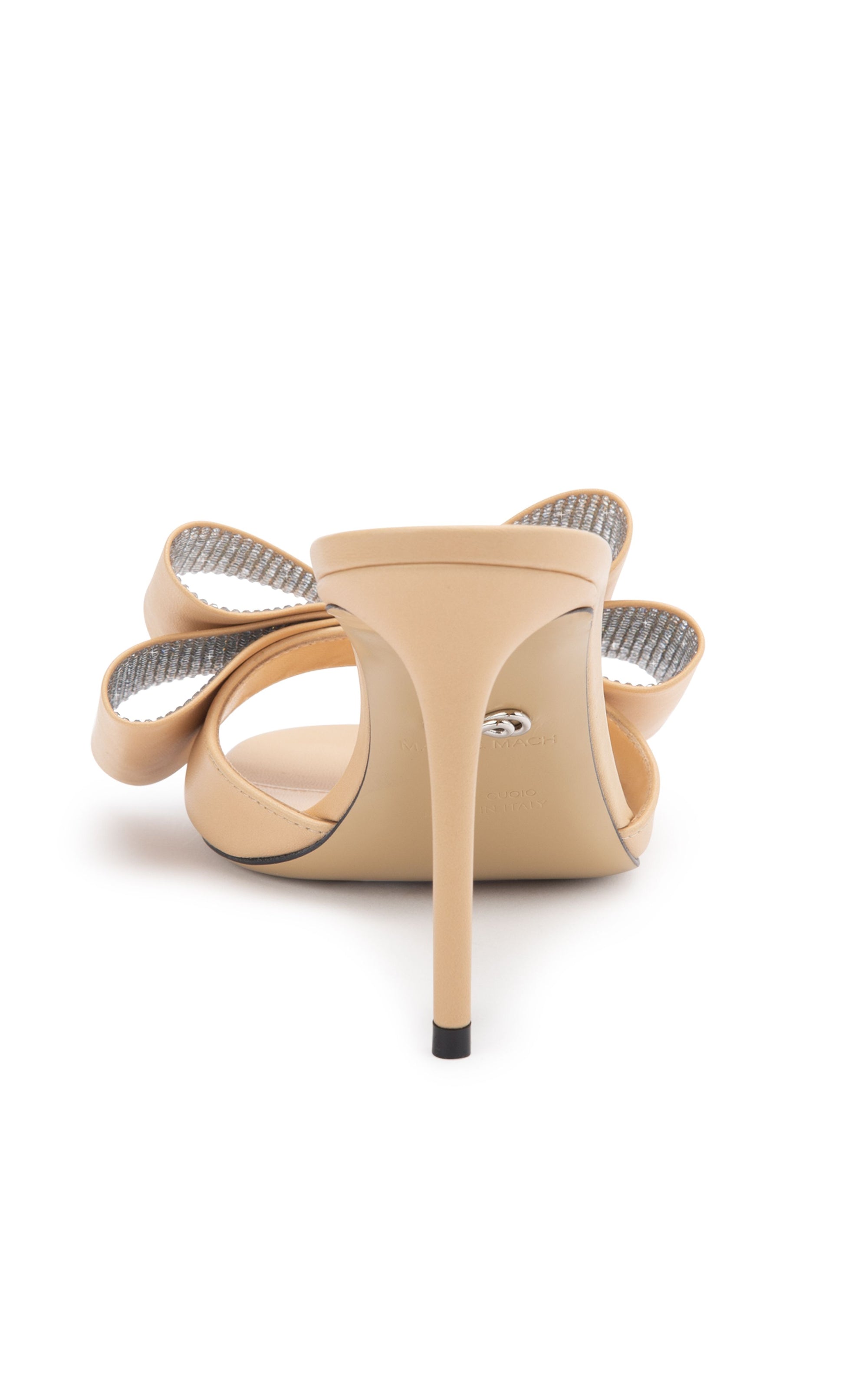 Le Cadeau 95 leather mules - Nude