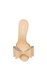 Le Cadeau 95 leather mules - Nude