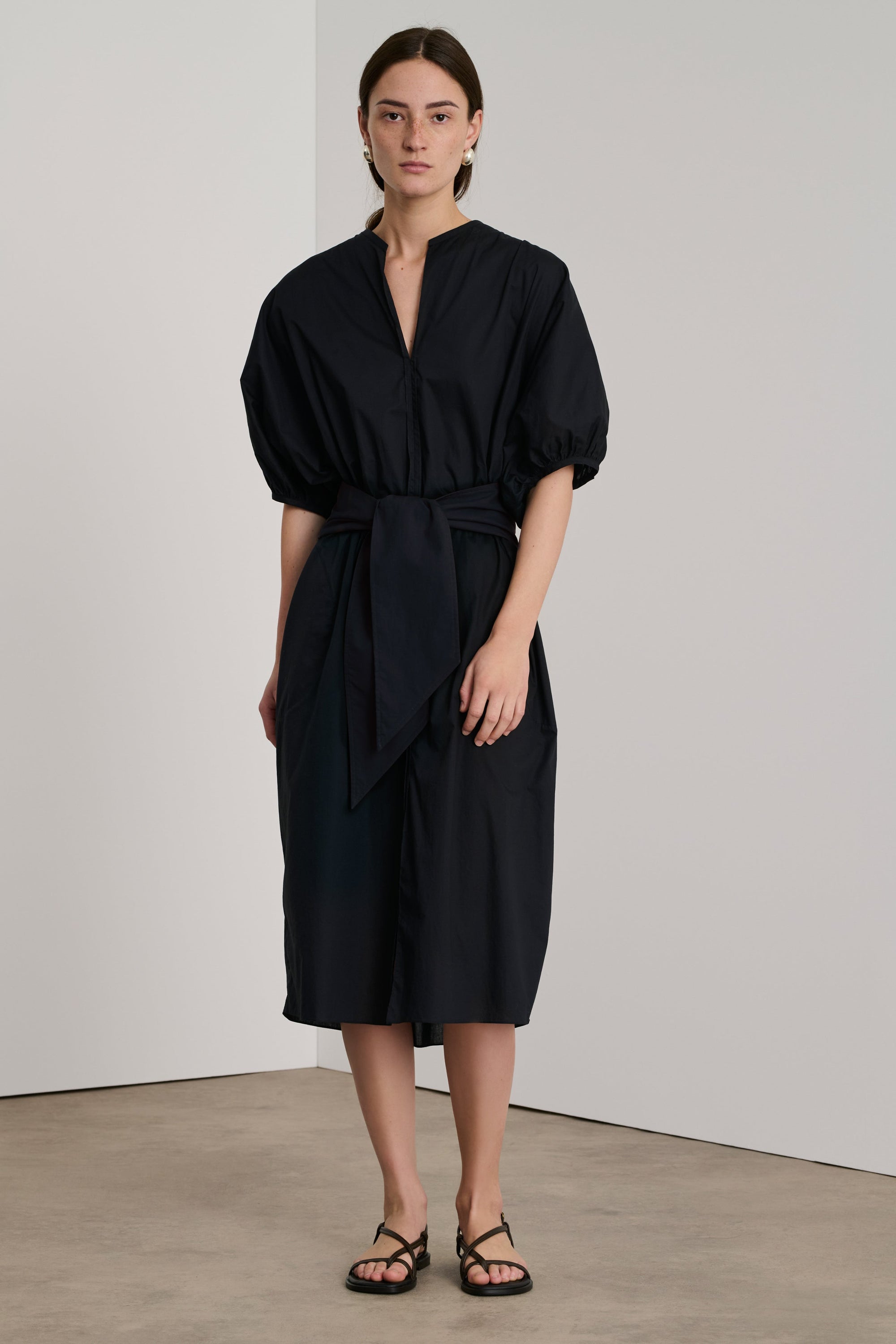 NOIR ROBE CHAINE & TRAME ALGER