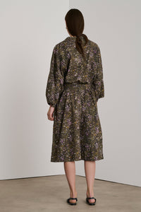 KAKI/LILAS ROBE CHAINE & TRAME DAILY