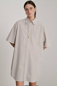 GRIS CLAIR/ECRU ROBE CHAINE & TRAME DAHLIA