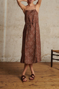 MARRON/PARME ROBE CHAINE & TRAME THEORIE