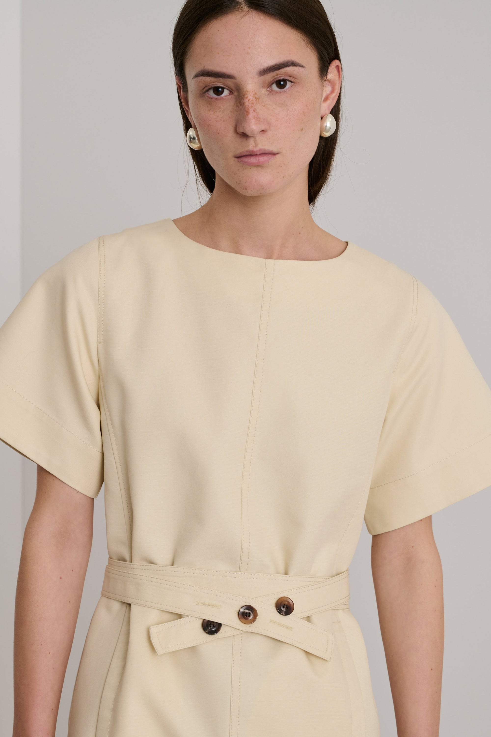 BLANC CASSE ROBE CHAINE & TRAME ECLAIR