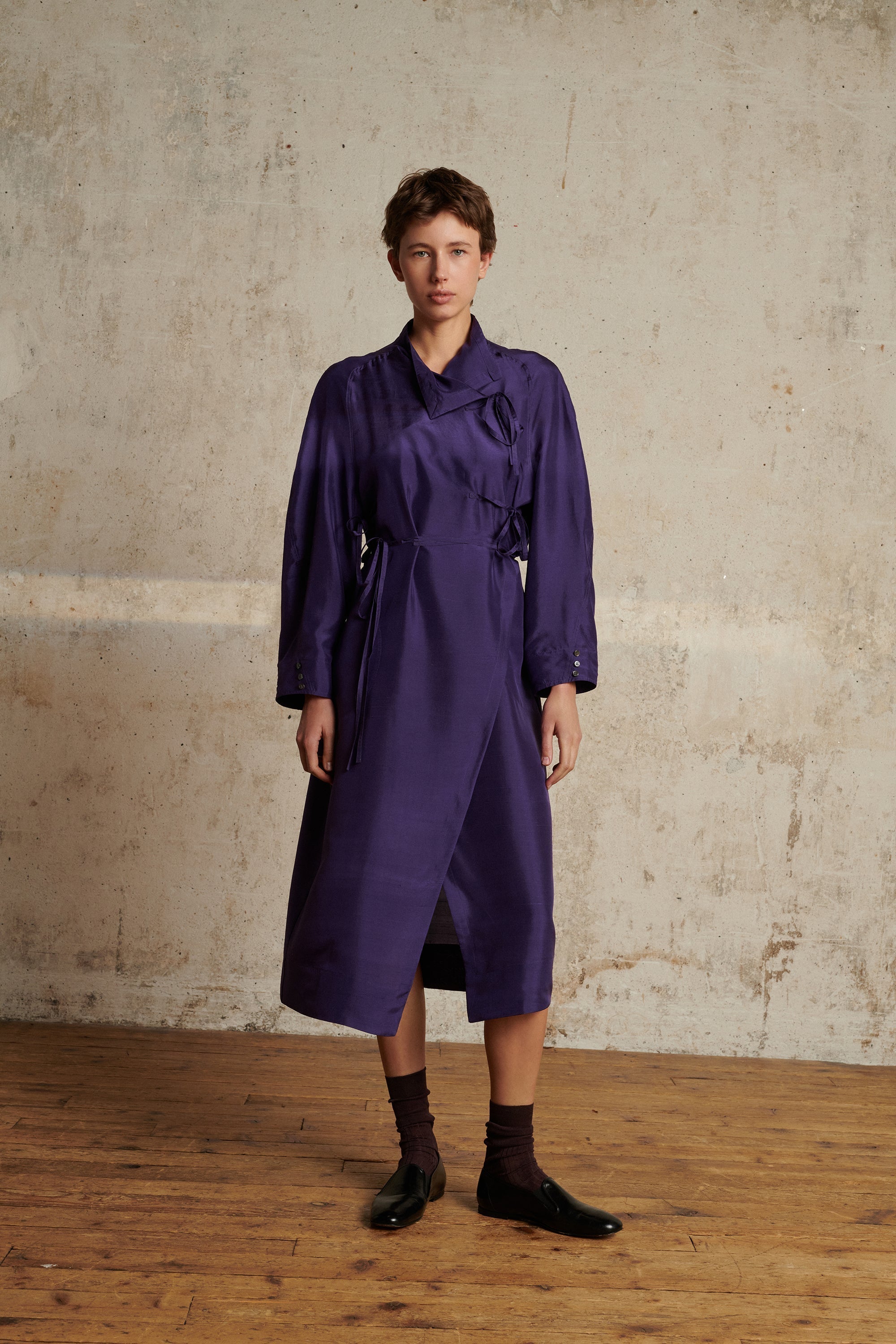 VIOLET _ Robe Susie en soie - Violet