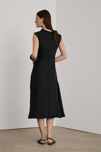 NOIR ROBE CHAINE & TRAME EUGENIE