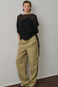 NOIR ROBE CHAINE & TRAME FRANCOISE