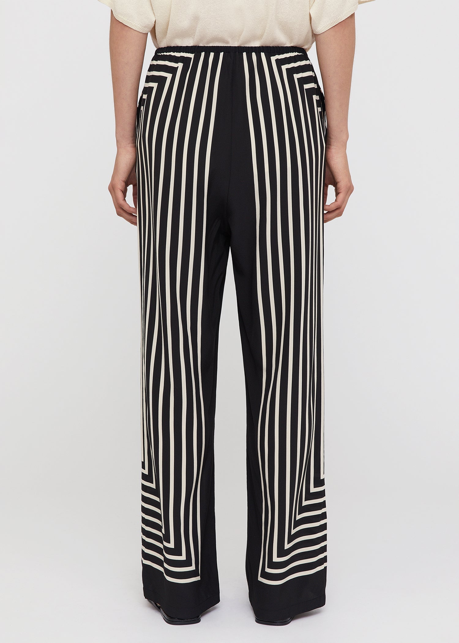 MONOGRAM SILK JACQUARD SLACKS