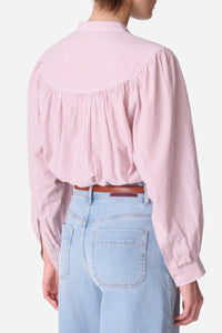 Blouse à col mao Chouchou - Blush
