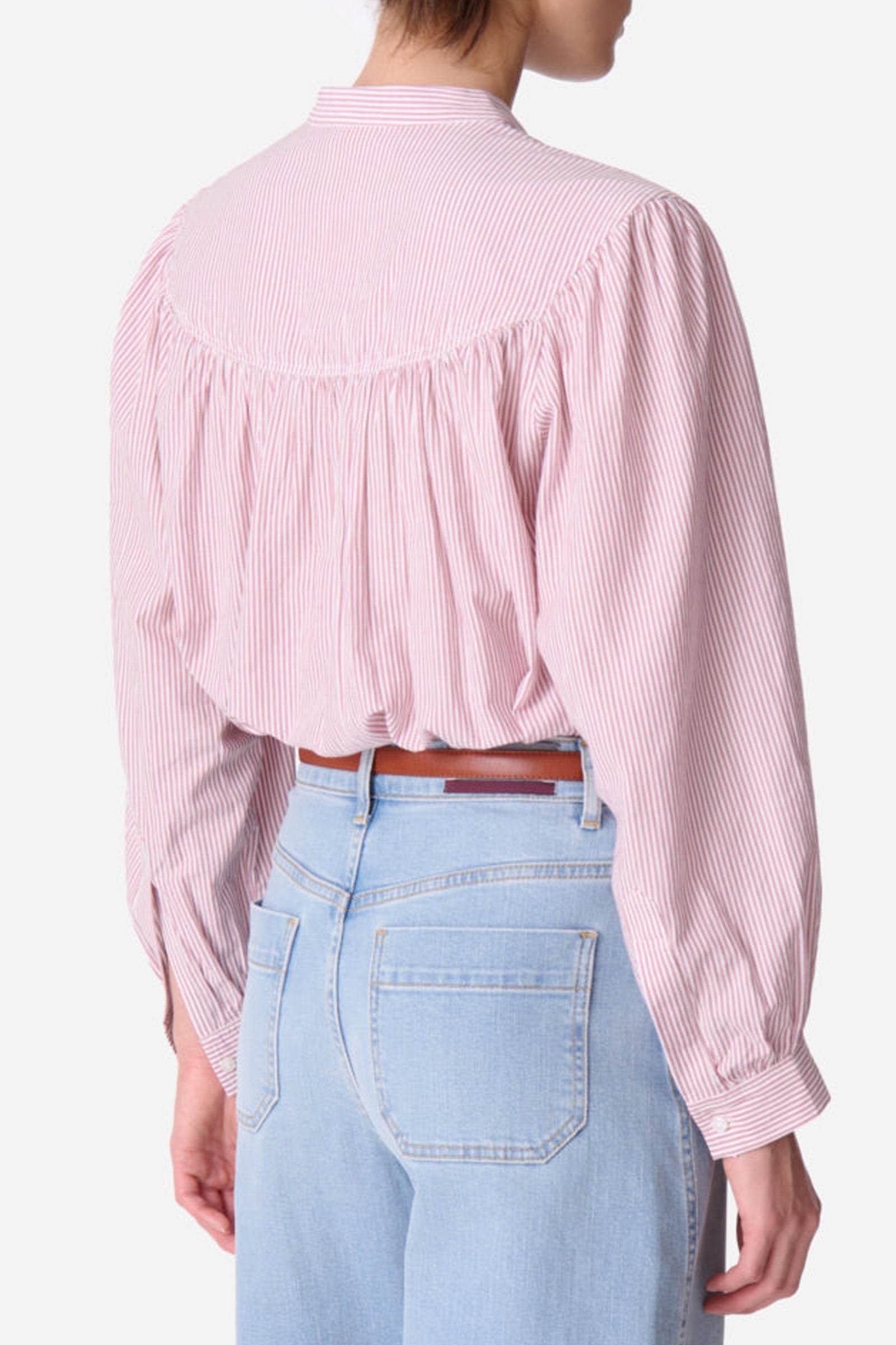 Blouse à col mao Chouchou - Blush