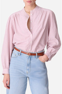 Blouse à col mao Chouchou - Blush