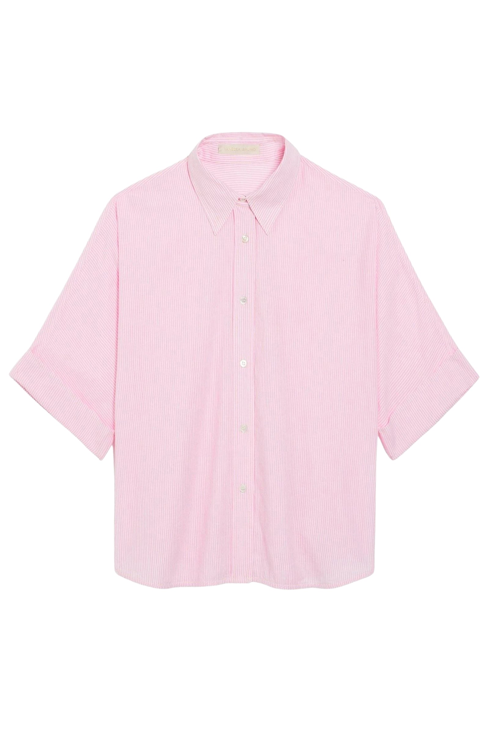 Chemise à manches courtes Bobby - Rose & Blanc