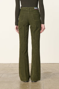 Dompay cotton trousers - Dark Green