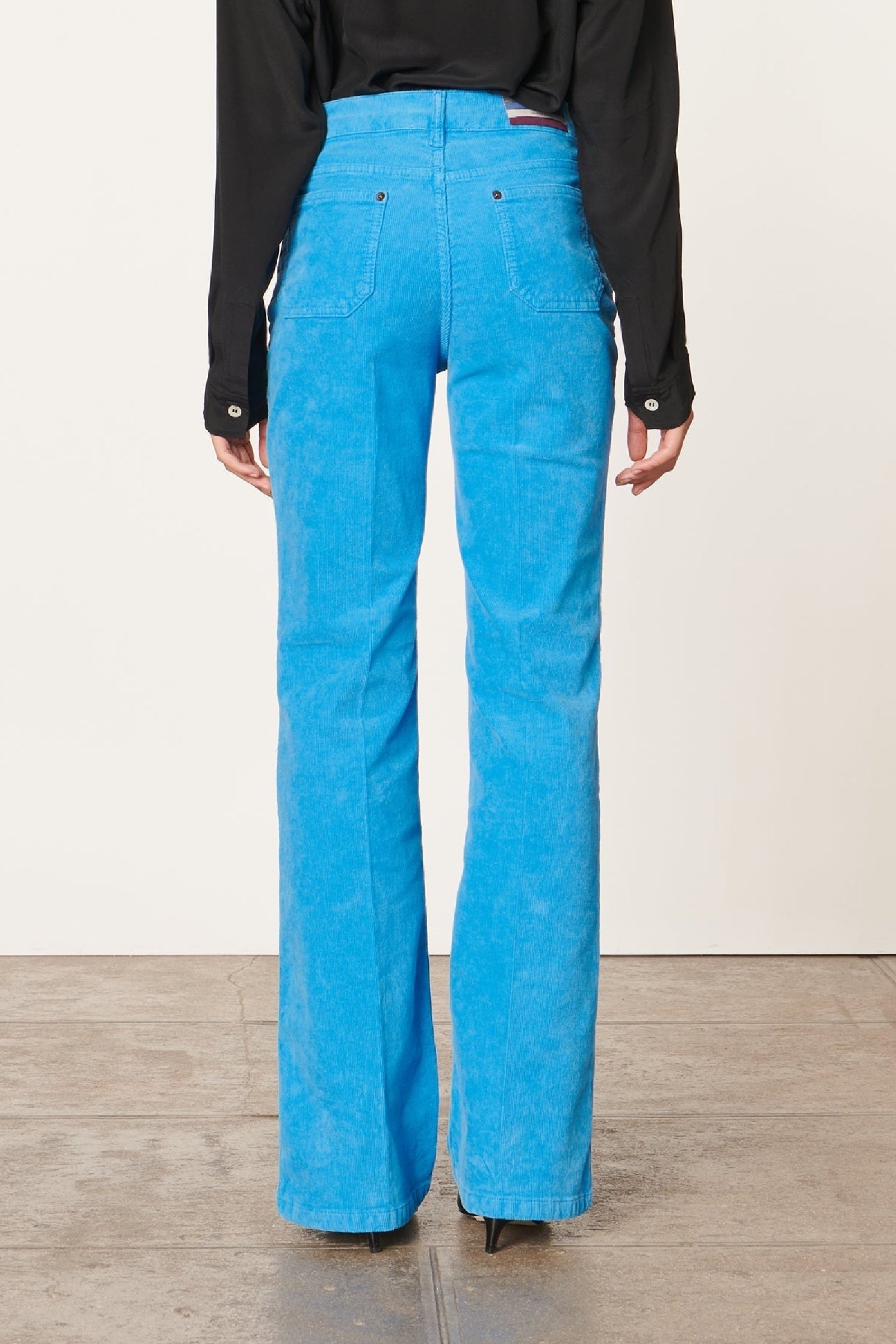 Dompay bootcut denim trousers - Bright Blue