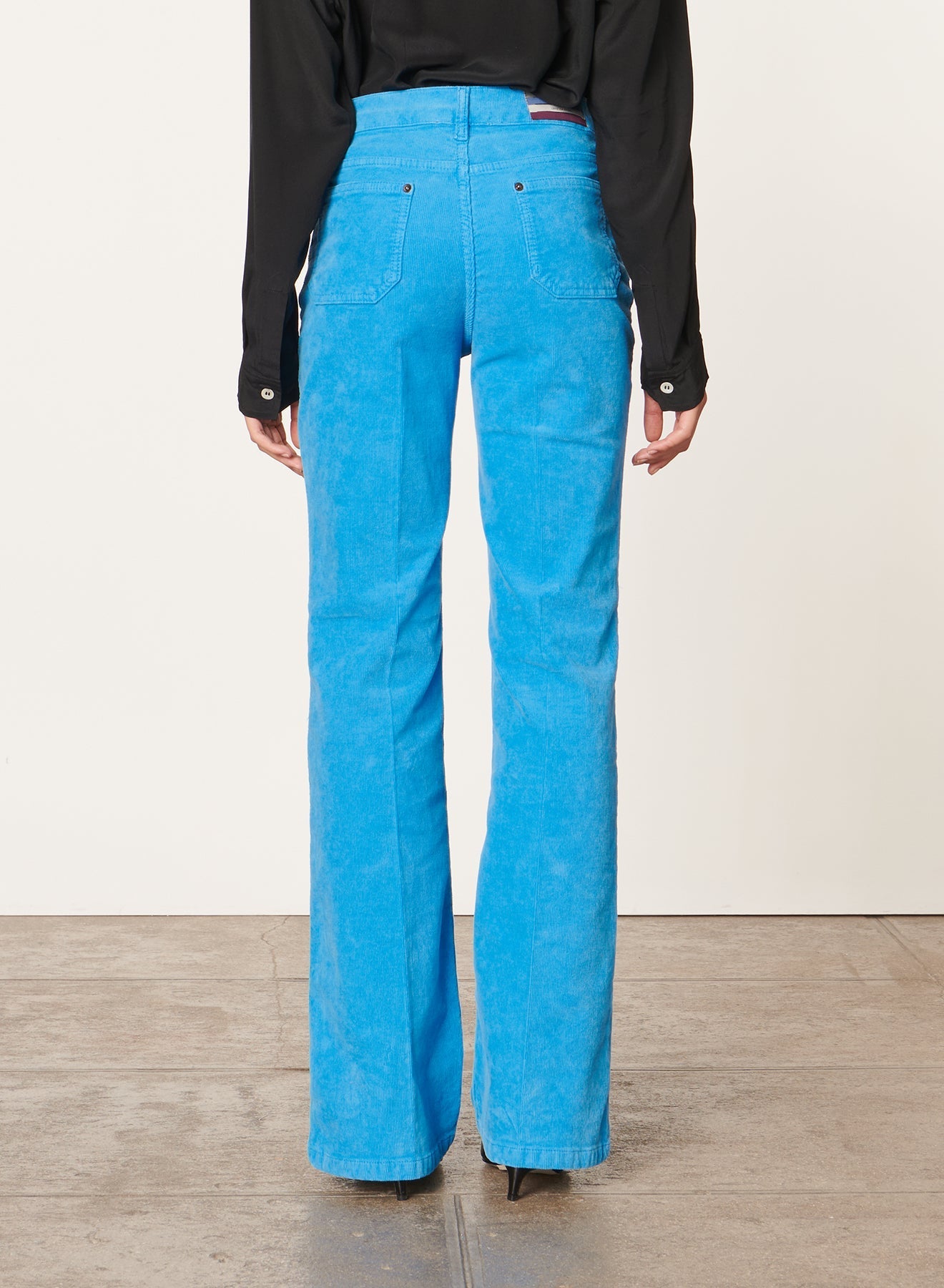 Pantalon bootcut Dompay en denim - Bleu Vif