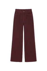 RECO : 120 // Pantalon Bilbao en velours - Bordeaux