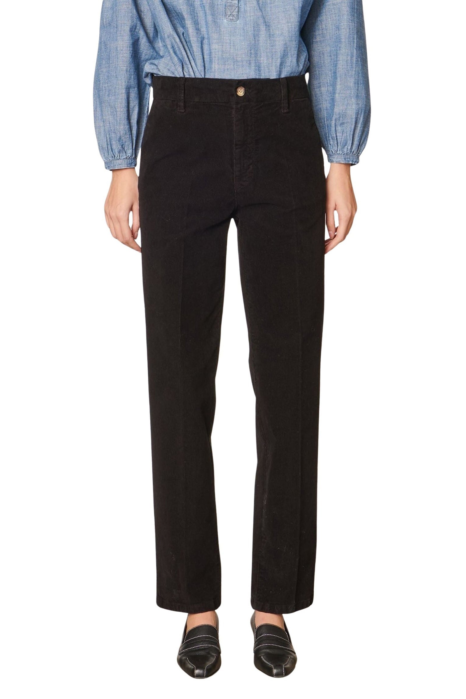 Pantalon droit taille midi Dandy - Noir