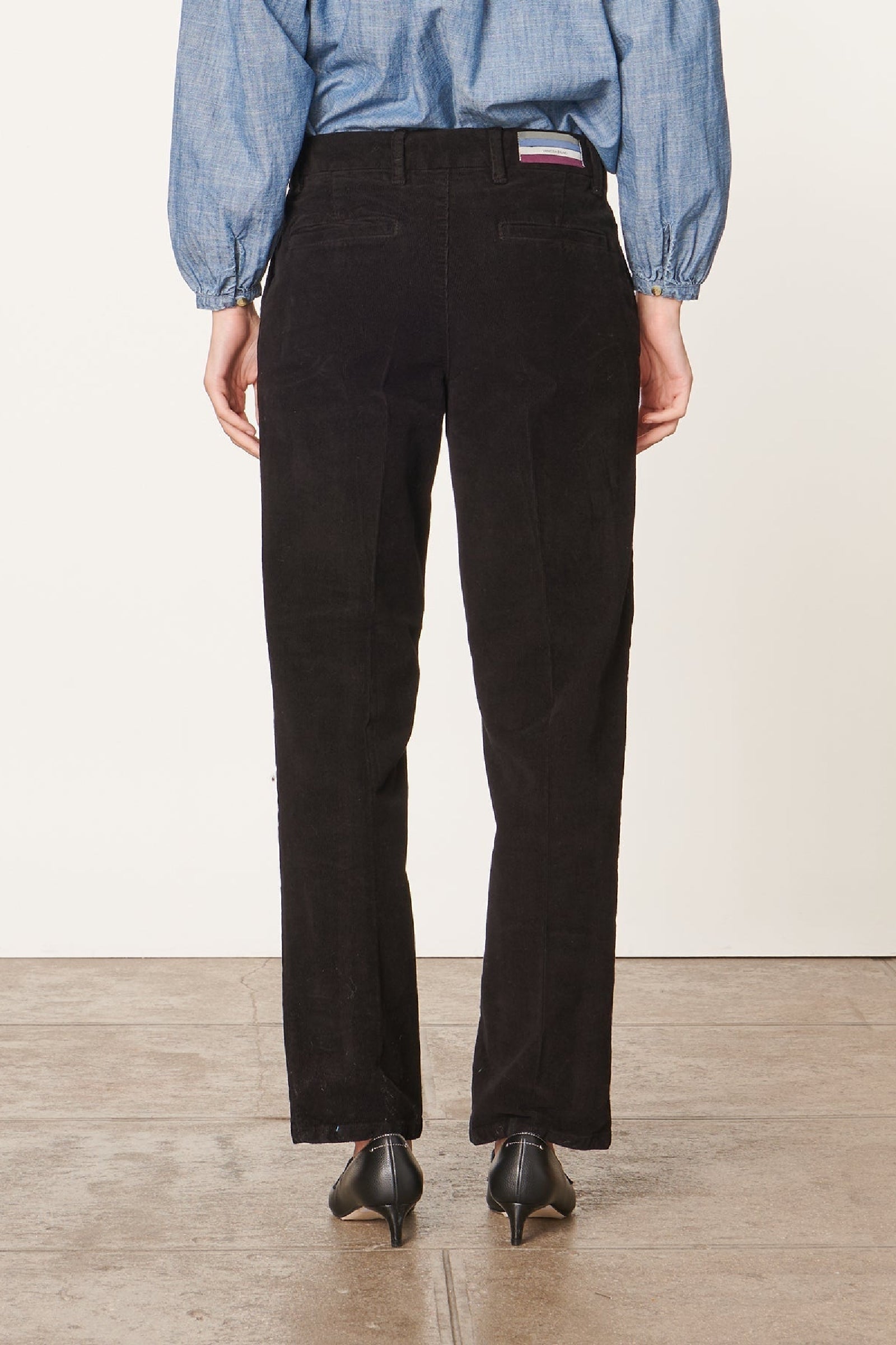 Pantalon droit taille midi Dandy - Noir