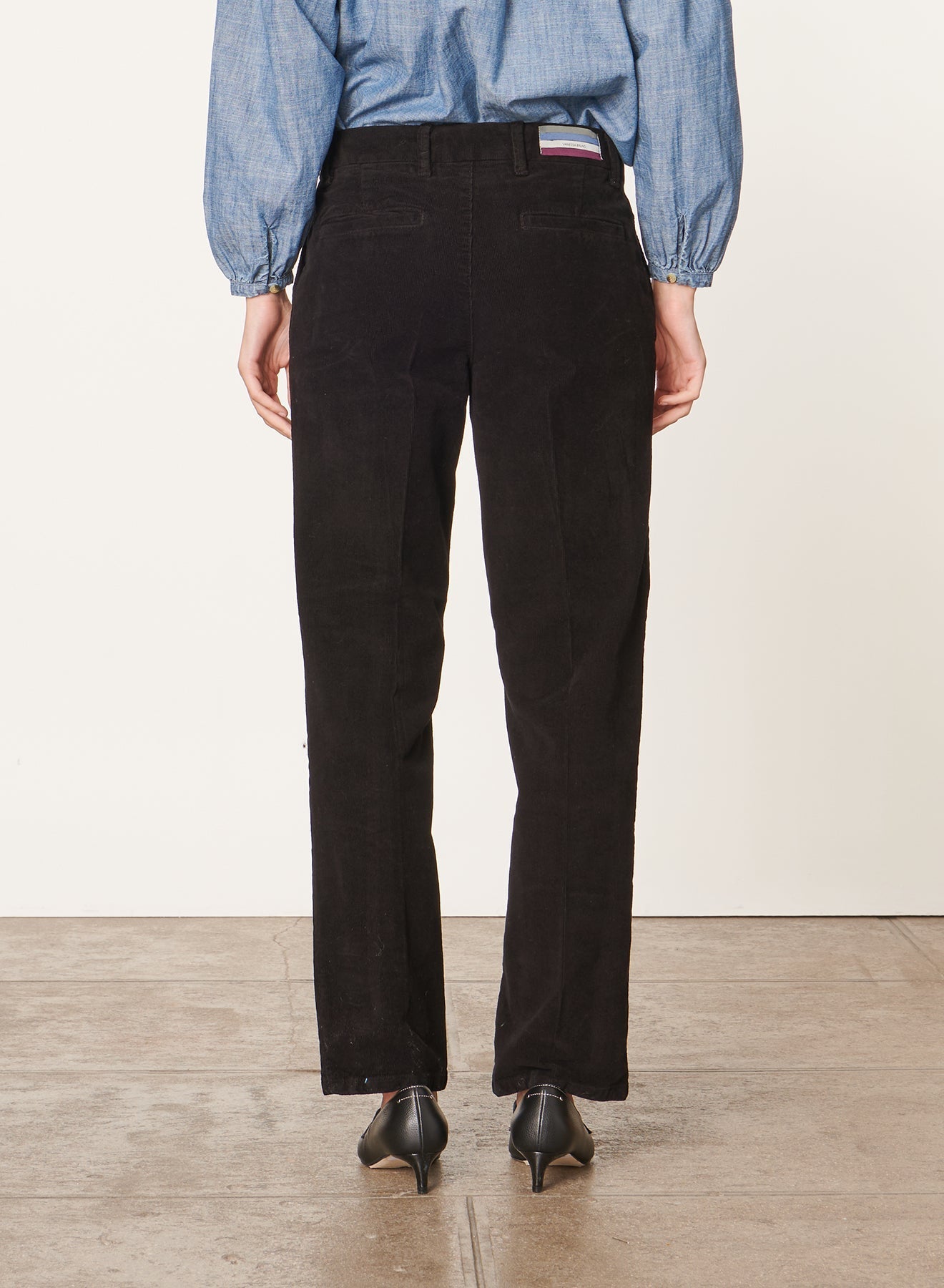 Pantalon droit taille midi Dandy - Noir