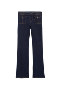 Pantalon bootcut Nano en denim - Indigo