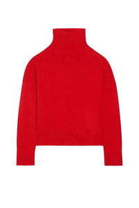 Pull Malo en laine et yack mélangés - Coquelicot