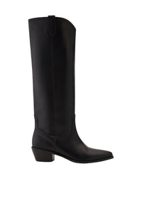 RECO : 180 // Bottes Santiag 40 en cuir - Noir
