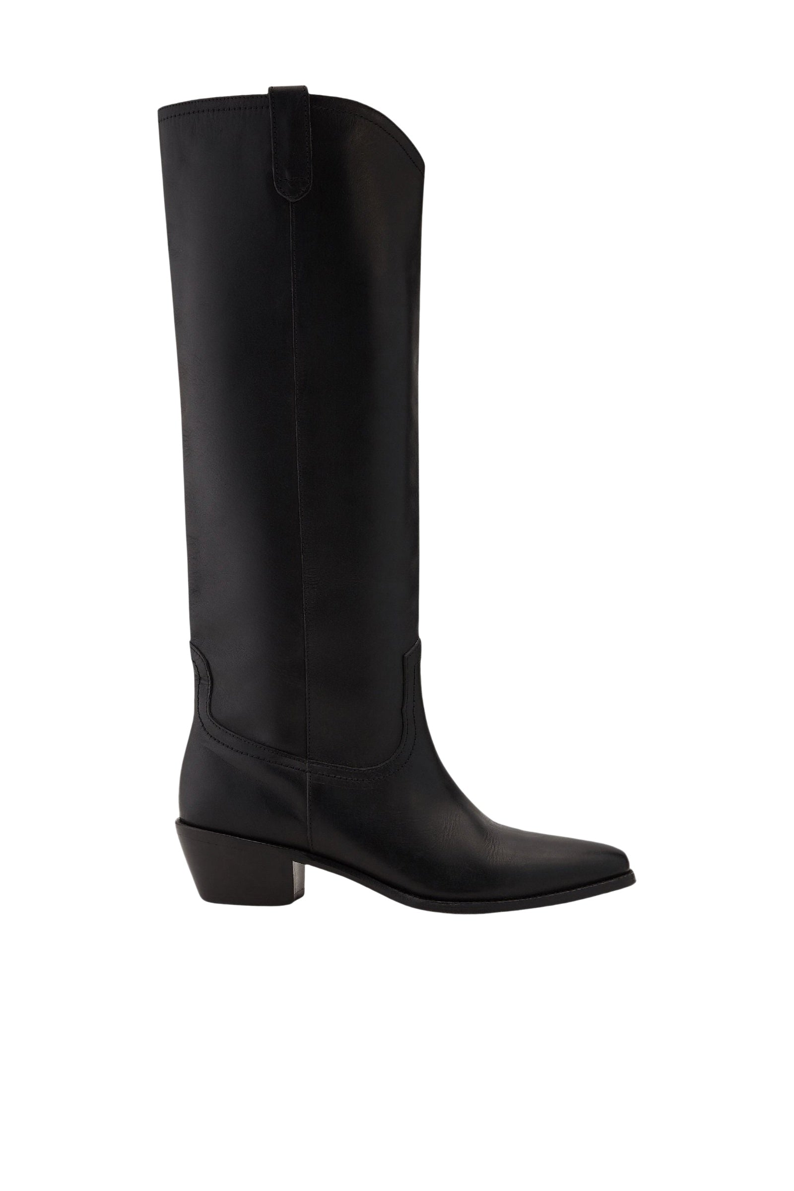 RECO : 180 // Bottes Santiag 40 en cuir - Noir